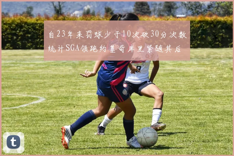 自23年来罚球少于10次砍30分次数统计SGA领跑约基奇库里紧随其后